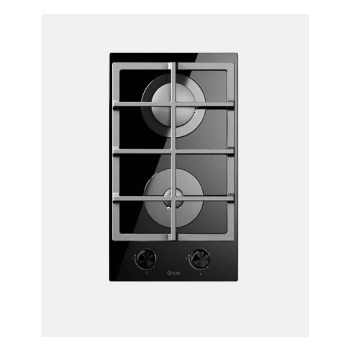 Ilve Professional Plus HCG30K gas hob in 30 cm black tempered glass