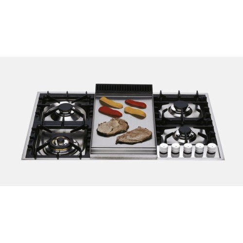 Ilve Professional Plus XLP90F gas hob in stainless steel 90 cm