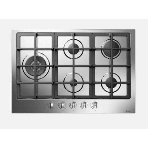 Ilve Pro Line HCL75SCK gas hob in stainless steel or enamelled 75 cm