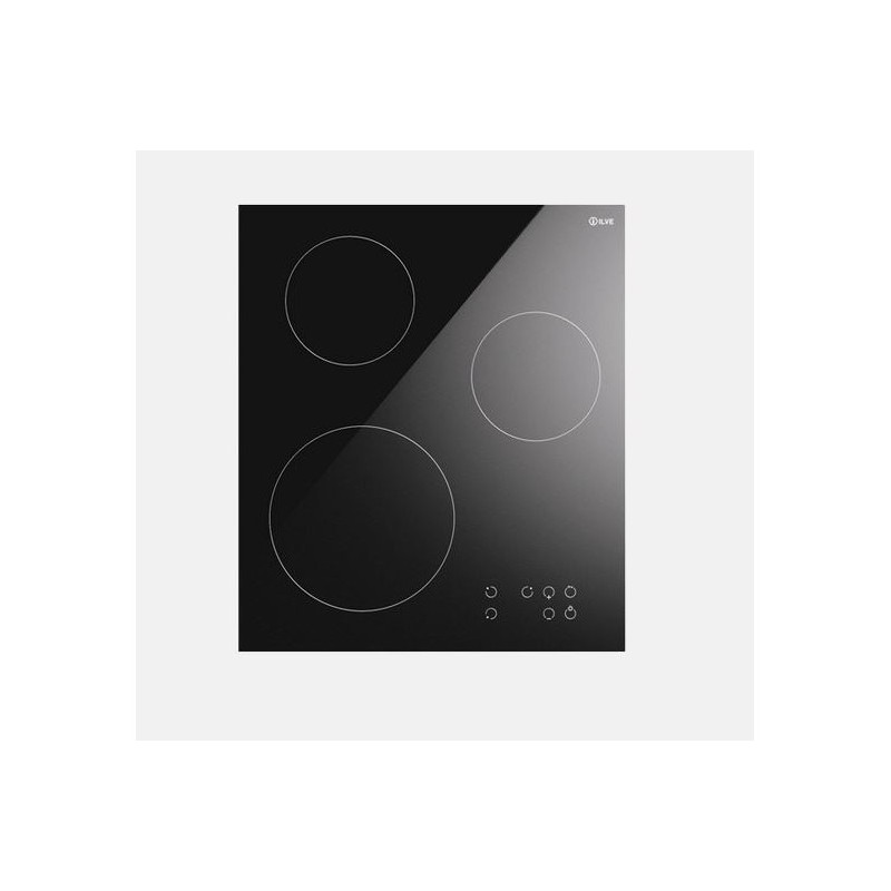 Placa de inducción vitrocerámica negra Ilve KHVI45TC de 45 cm