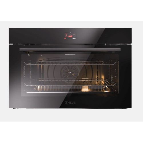 Ilve Electronic oven Professional Plus OV91STCT3 in 90 cm black glass