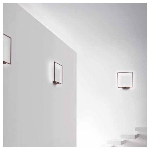 Minitallux LED wall lamp Cornice25AP in different finishes byicon Luce