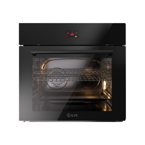 Ilve Professional Plus OV30STCT3 multifunction electronic oven in 76 cm black tempered glass