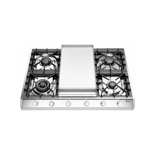 Plaque de cuisson à gaz de comptoir Ilve Professional Plus HCP965FD 90 cm en acier inoxydable avec plaque de cuisson