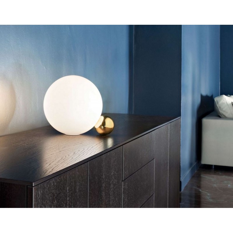  Lampe de table LED à lumière diffuse Flos Copycat, finition or 24 carats