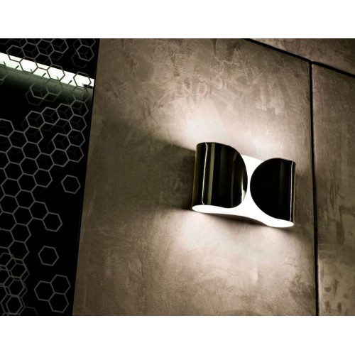 Flos Wall lamp with direct / indirect / partially diffused light LED Foglio in different finishes