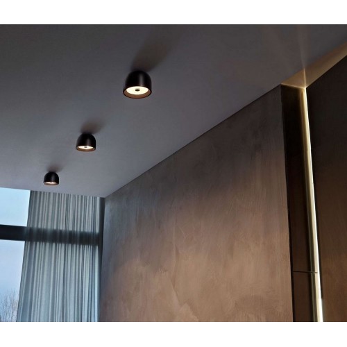Flos Lámpara de techo halógena de luz directa Wan C/W en diferentes acabados