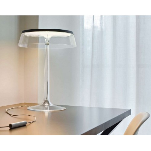 Flos Bon Jour table lamp with diffused LED light in different finishes