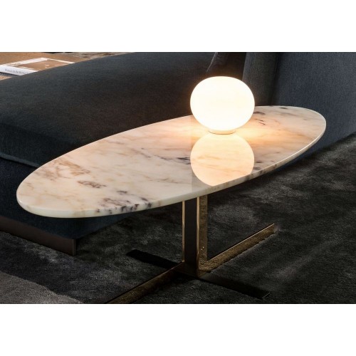 Flos Lampada da tavolo a luce diffusa LED Glo-Ball Basic Zero Dimmer finitura bianco