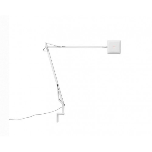 Flos Adjustable table lamp with direct light LED Kelvin Edge wall attachment in different finishes