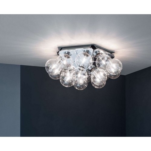 Flos Lampada da parete a luce diretta e riflessa LED Taraxacum 88 C/W finitura alluminio