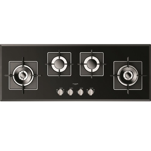 Fulgor FCH 1124 G 2DWK BK table de cuisson à gaz 112 cm finition verre noir