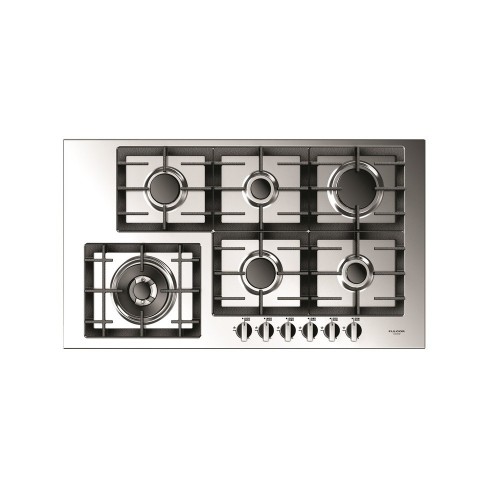 Fulgor QH 906 G WK X table de cuisson à gaz 91 cm finition acier inoxydable