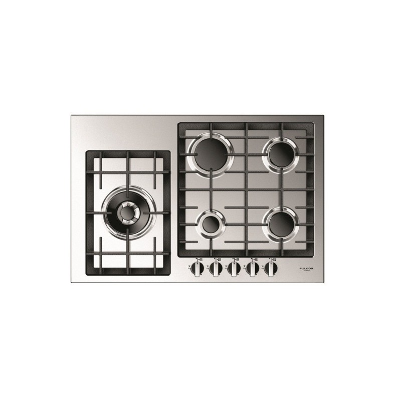  Placa de gas Fulgor QH 765 G WK X 76 cm acabado acero inoxidable