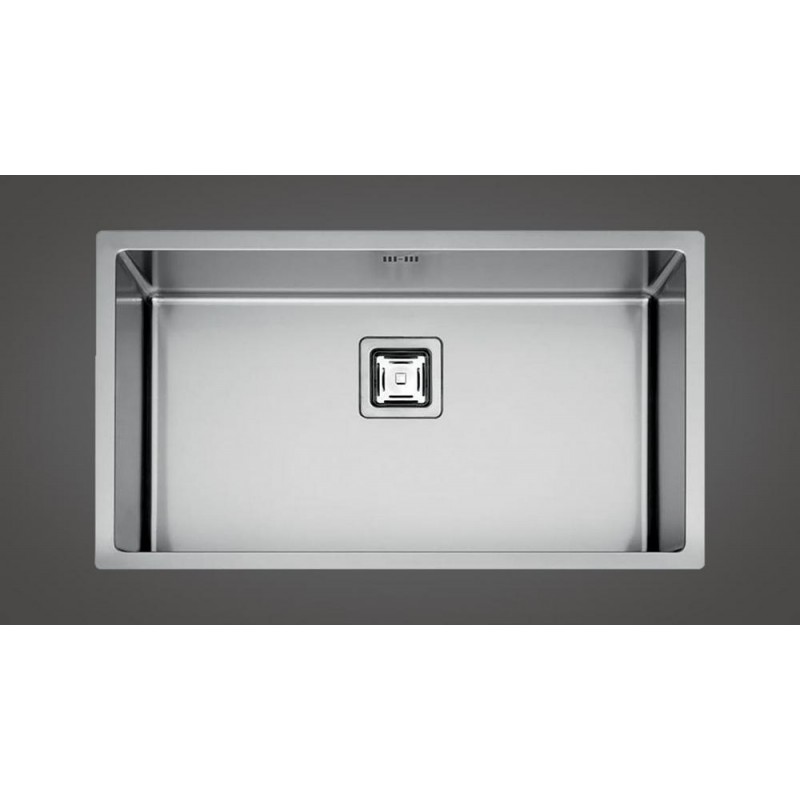  Fulgor Fregadero simple y semiempotrado P1B 8545 Q F-SF acabado acero inoxidable 85,5x45 cm