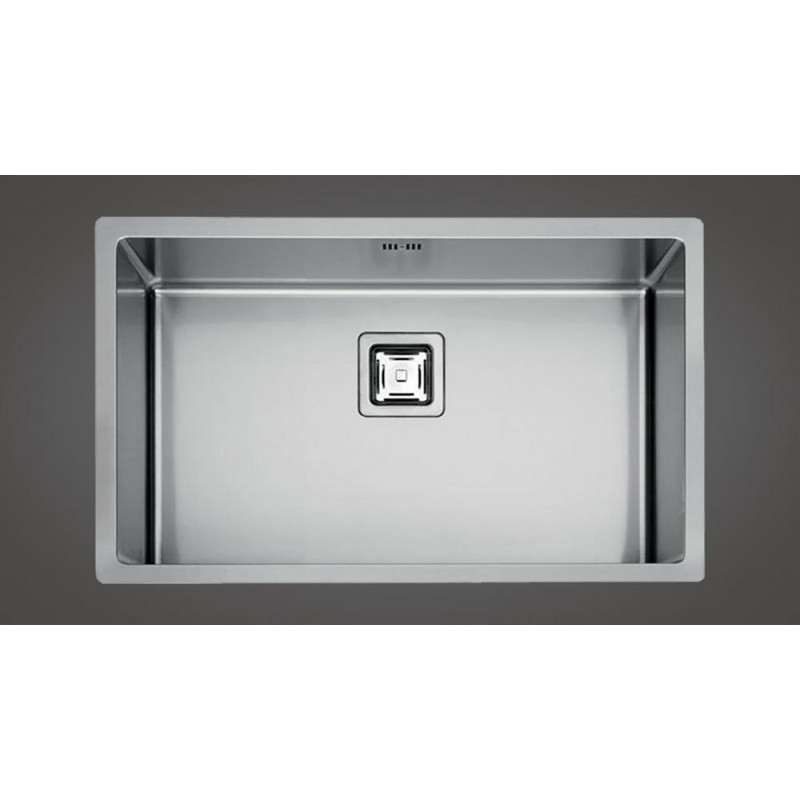  Fulgor Fregadero simple y semiempotrado P1B 7545 Q F-SF acabado acero inoxidable 75,5x45 cm