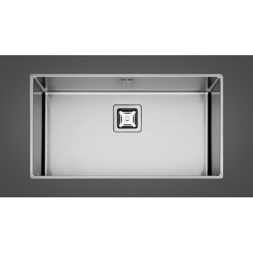 Fulgor Évier 1 bac sous plan P1B 8343 QU finition inox 83,3x42,8 cm
