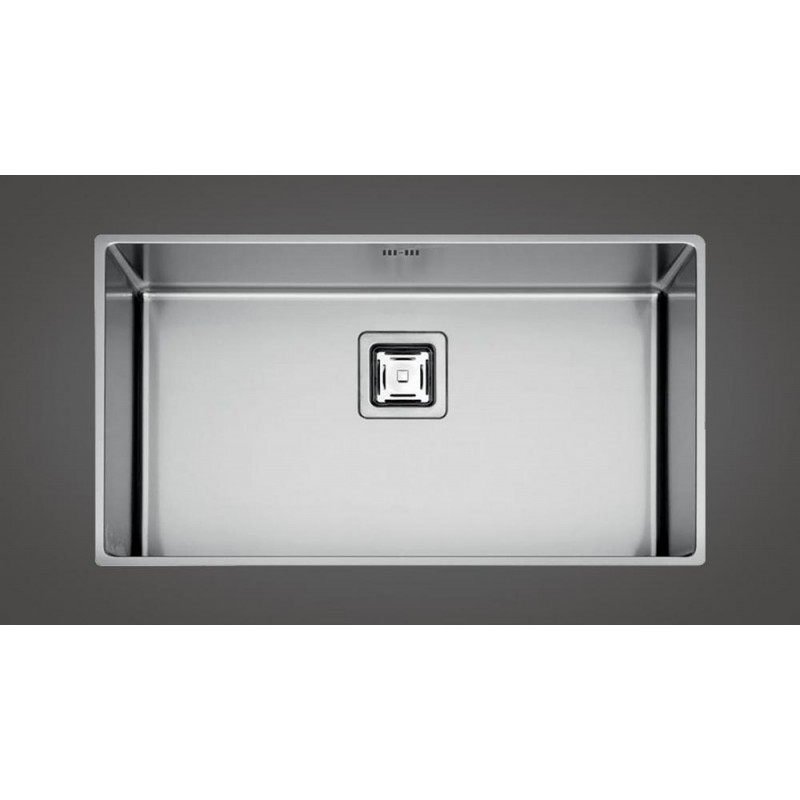 Fulgor Évier 1 bac sous plan P1B 8343 QU finition inox 83,3x42,8 cm