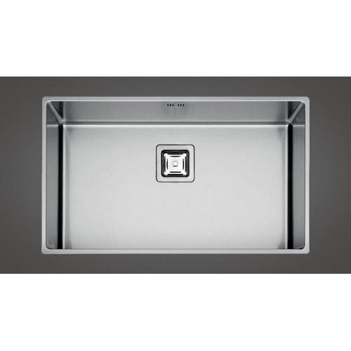 Fulgor Évier 1 bac sous plan P1B 7343 QU finition inox 73,3x42,8 cm