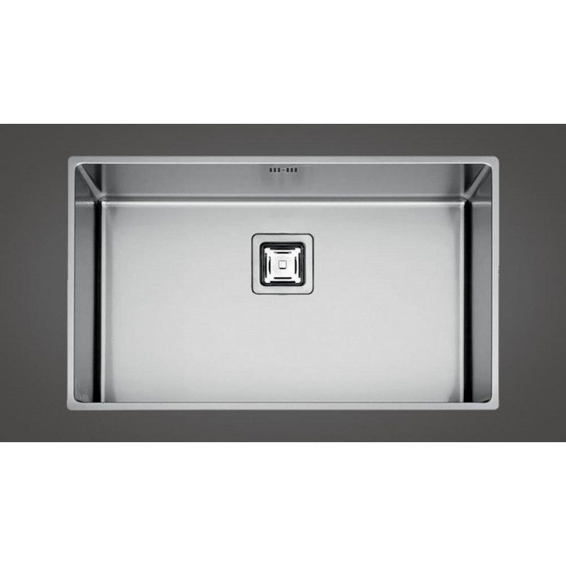  Fulgor Évier 1 bac sous plan P1B 7343 QU finition inox 73,3x42,8 cm