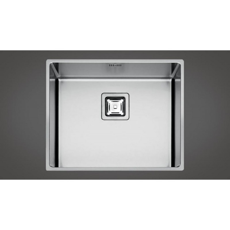  Fulgor Fregadero bajo encimera de 1 seno P1B 5343 QU acabado acero inoxidable 53,3x42,8 cm