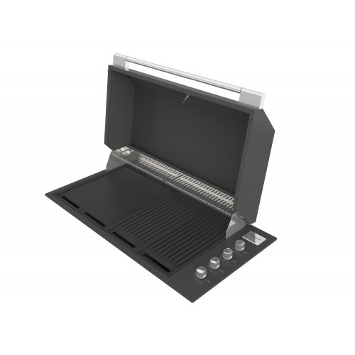 Barbecue à gaz Fulgor FOBQ 1000 G MBK finition acier noir mat, 105 cm