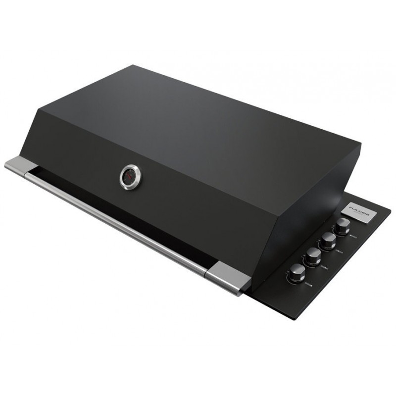  Fulgor Tapa alta para asados FOBQ HL 1000 MBK acabado acero negro mate