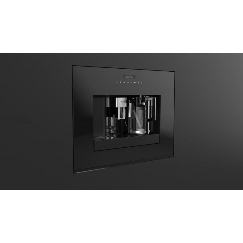  Machine à café Fulgor FCM 4500 TF BK, finition verre noir 60 cm