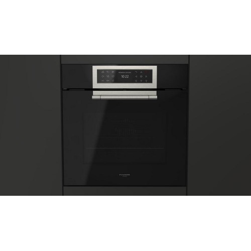 Four multifonction Fulgor FCLO 6215 TEM BK, finition verre noir 59 cm