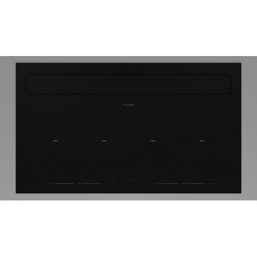 Fulgor Piano cottura a induzione con cappa integrata FCLHD 9041 HID TS BK 2 finitura vetro nero da 90 cm