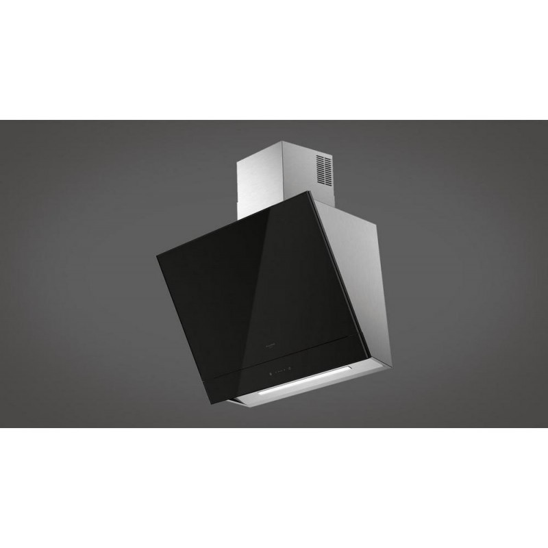 Fulgor Hotte murale FCLHD 900 TC BK 90 cm finition verre noir