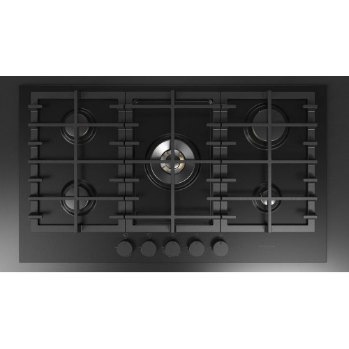 Fulgor FUH 9041 G DWK MBK table de cuisson à gaz 90 cm finition acier noir mat