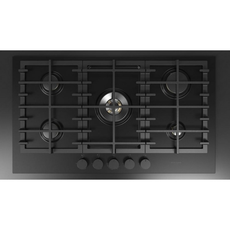  Fulgor FUH 9041 G DWK MBK table de cuisson à gaz 90 cm finition acier noir mat