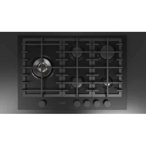 Fulgor FUH 755 G DWK MBK table de cuisson à gaz 76 cm finition acier noir mat