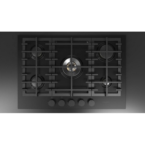 Fulgor FUH 7541 G DWK MBK table de cuisson à gaz 76 cm finition acier noir mat