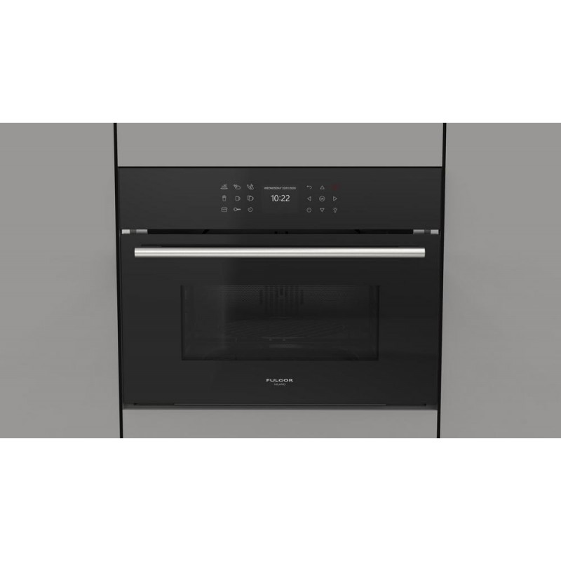  Fulgor Microwave oven with grill FGMO 4508 TEM BK 60 cm black glass finish