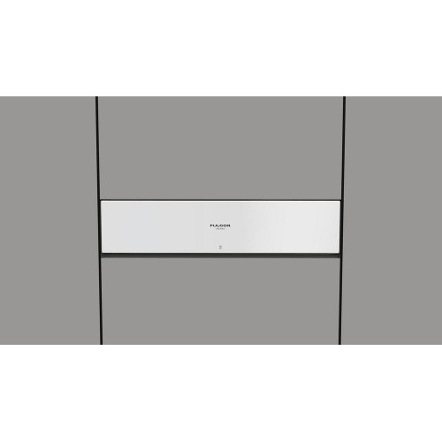 Tiroir sous vide Fulgor FVSD 150 TC WH, finition verre blanc 60 cm