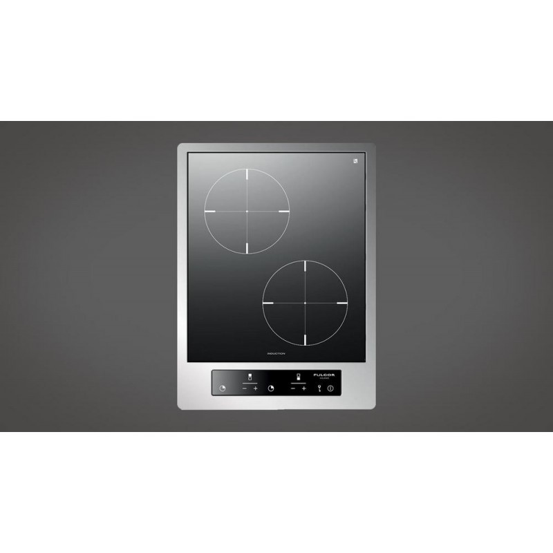  Fulgor CPH 402 ID TC X/2 plaque à induction 38 cm finition verre noir