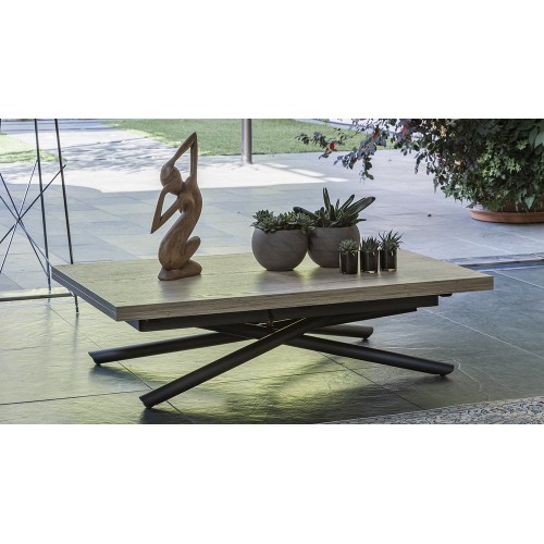 Altacom Transformable table Lotus art. AT051 with metal structure and top of your choice - With top that can be doubled as a 
