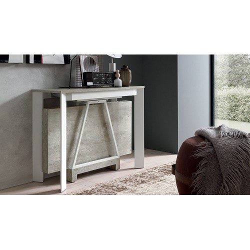 Altacom Trek extensible console art. AC002 / 290 with metal structure and top of your choice - With 5 internal extensions