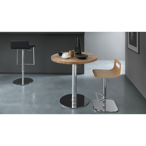 Altacom Center adjustable round table art. AT094_75 with metal structure and top of your choice