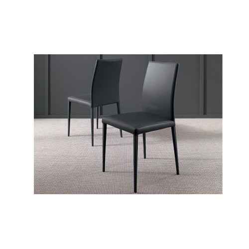 Altacom Dandy chair art. AS014 with metal structure and eco-leather shell