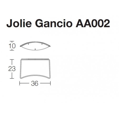 Altacom Gancio Jolie art. AA002 in metallo