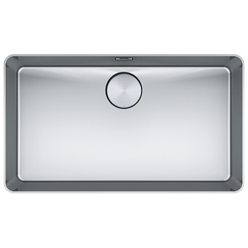 Fregadero empotrable Franke Mythos de un solo seno, MYX 210-70 127.0618.827, acero satinado, 71,2 x 41,2 cm