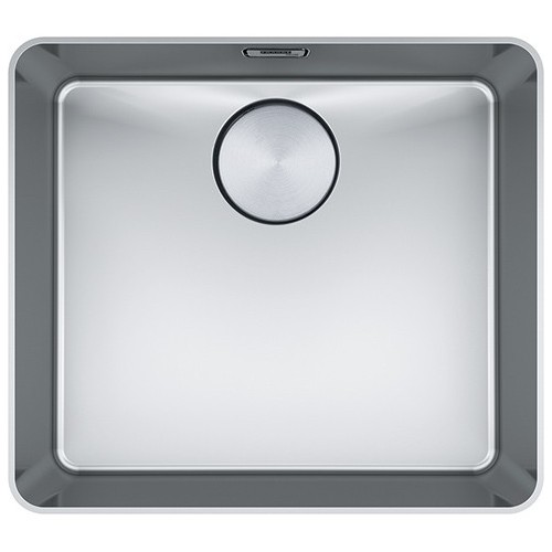 Fregadero empotrable semiempotrado/de sobreponer Franke Mythos de un solo seno MYX 210-45 127.0618.824 42,6 x 41,2 cm