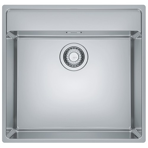 Franke: Maris Built-in Semi-flush/Filotop MRX 210-50TL 127.0525.273 single bowl sink, satin stainless steel finish, 53x51 cm