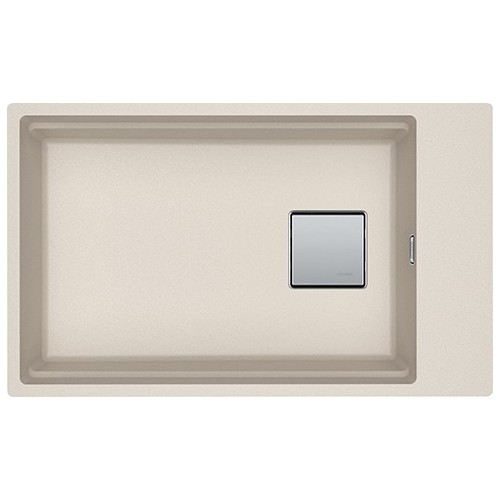 Franke: Évier simple Kubus 2 à encastrer sous plan KNG 110-62 125.0529.609 Sahara, finition Fragranite, 62 x 42 cm