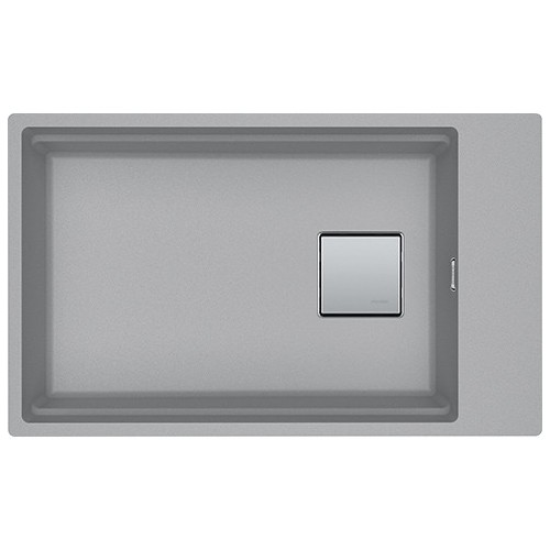 Franke: Évier simple Kubus 2 à encastrer sous plan KNG 110-62 125.0529.855, finition Fragranite Stone Grey, 62 x 42 cm