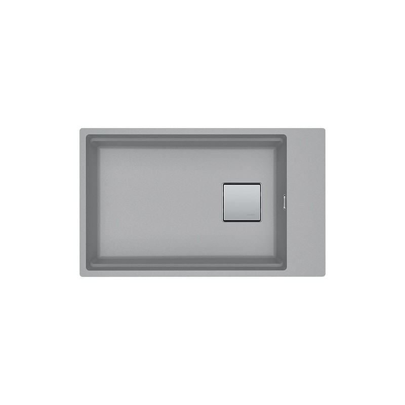  Franke: Évier à une cuve Kubus 2 à encastrer sous plan KNG 110-62 125.0529.855, finition Fragranite Gris Pierre, 62x42 cm