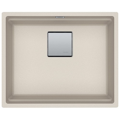 Franke: Évier simple Kubus 2 à encastrer sous plan KNG 110-52 125.0529.588 Sahara, finition Fragranite, 52 x 42 cm